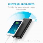 Anker PowerCore+ 26800 mAh Qualcomm Quick Charge 3.0 - преносима външна батерия с 3 USB изхода за зареждане и 2 Micro-USB входа за презареждане (черен) 1