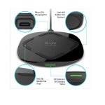 iLuv Qi Wireless Charger 5W - пад за безжично зареждане на Qi съвместими устройства (черен) 3