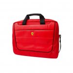 Ferrari Scuderia Messenger Bag - луксозна дизайнерска чанта с презрамка за преносими компютри до 15 инча (червена) 2