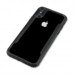 4smarts Clip-On Cover Trendline Premium KNOX - хибриден удароустойчив кейс за iPhone XS, iPhone X (черен-прозрачен) 3