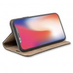 4smarts Flip Case Trendline Genuine Leather - калъф от естествена кожа с поставка и отделение за кр. карта за iPhone XS, iPhone X (черен) 3