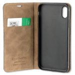 4smarts Flip Case Trendline Genuine Leather - калъф от естествена кожа с поставка и отделение за кр. карта за iPhone XS, iPhone X (черен) 2