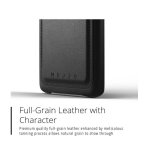 Mujjo Leather Wallet Case - кожен (естествена кожа) кейс с джоб за кредитна карта за Samsung Galaxy S9 (черен) 3