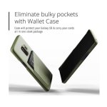 Mujjo Leather Wallet Case - кожен (естествена кожа) кейс с джоб за кредитна карта за Samsung Galaxy S9 (зелен) 2