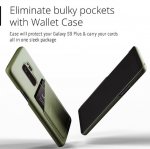 Mujjo Leather Wallet Case - кожен (естествена кожа) кейс с джоб за кредитна карта за Samsung Galaxy S9 Plus (зелен) 1