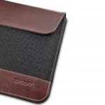 Maroo Woodland Sleeve 11 - кожен калъф за Microsoft Surface 3 и други преносими компютри до 11 инча (бордо-сив) 3