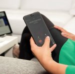 4smarts Kyoto Always-On Book - калъф през който виждате информация от дисплея за Samsung Galaxy S9 Plus (черен) 3