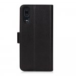 Redneck Prima Folio - кожен калъф, тип портфейл и поставка за Huawei P20 Pro (черен) 1