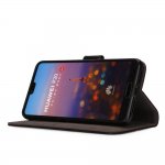 Redneck Prima Folio - кожен калъф, тип портфейл и поставка за Huawei P20 Pro (черен) 3