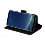 Prodigee Wallegee Case - кожен калъф, тип портфейл с отделящ се кейс и поставка за Samsung Galaxy S9 Plus (черен) 3