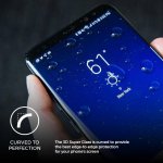 Prodigee 3D Super Glass - калено стъклено защитно покритие за дисплея на Samsung Galaxy Note 8 (прозрачен-черен) 3