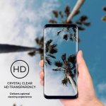 Prodigee 3D Super Glass - калено стъклено защитно покритие за дисплея на Samsung Galaxy S8 Plus (прозрачен-черен) 4