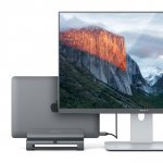 Satechi Universal Vertical Aluminium Laptop Stand - вертикална алуминиева поставка за MacBook и лаптопи (тъмносив) 4