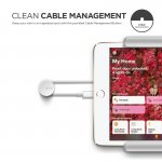 Elago Home Hub Mount - силиконова поставка, прикрепяща се към стената за iPad Pro, iPad Air, iPad и iPad mini (бяла) 5