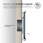 Elago Home Hub Mount - силиконова поставка, прикрепяща се към стената за iPad Pro, iPad Air, iPad и iPad mini (бяла) 3