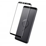 Eiger 3D Glass Edge to Edge Curved Tempered Glass - калено стъклено защитно покритие с извити ръбове за целия дисплея на Samsung Galaxy S9 (черен-прозрачен) 2