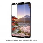 Eiger 3D Glass Edge to Edge Curved Tempered Glass - калено стъклено защитно покритие с извити ръбове за целия дисплея на Samsung Galaxy S9 Plus (черен-прозрачен) 5
