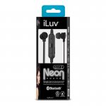 iLuv Neon Air 2 Wireless In-Ear Earphones - безжични спортни блутут слушалки за мобилни устройства (черен) 5