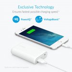 Anker PowerCore 10000 mAh с PowerIQ и VoltageBoost- преносима външна батерия (2.4 Ампера) с технология за бързо зареждане (бял) 3