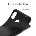 Spigen Liquid Air Case - тънък качествен термополиуретанов кейс за Huawei P20 Lite (черен-мат)  4