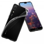 Spigen Liquid Crystal Case - тънък качествен термополиуретанов кейс за Huawei P20 (прозрачен)  2