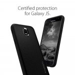 Spigen Liquid Air Case - тънък качествен термополиуретанов кейс за Samsung Galaxy J5 (2017) (черен)  1