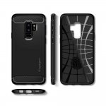 Spigen Rugged Armor - термополиуретанов кейс с висока степен на защита за Samsung Galaxy S9 Plus (черен) 2