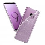 Spigen Liquid Crystal Glitter Case - тънък качествен термополиуретанов кейс за Samsung Galaxy S9 (прозрачен)  1
