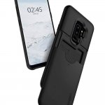 Spigen Slim Armor Case CS - хибриден кейс с отделение за кр. карти и най-висока степен на защита за Samsung Galaxy S9 Plus (черен) 3