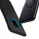 Spigen Thin Fit Case - качествен тънък матиран кейс за Samsung Galaxy S9 (черен) 1