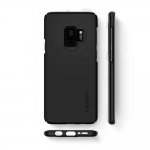 Spigen Thin Fit Case - качествен тънък матиран кейс за Samsung Galaxy S9 (черен) 3