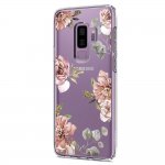 Spigen Liquid Crystal Blossom Flower Case - тънък качествен термополиуретанов кейс за Samsung Galaxy S9 Plus (прозрачен) 4
