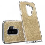 Spigen Slim Armor Glitter Case - хибриден кейс с най-висока степен на защита за Samsung Galaxy S9 Plus (златист) 5