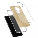 Spigen Slim Armor Glitter Case - хибриден кейс с най-висока степен на защита за Samsung Galaxy S9 Plus (златист) 3