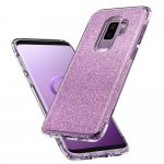 Spigen Slim Armor Glitter Case - хибриден кейс с най-висока степен на защита за Samsung Galaxy S9 Plus (розов) 4