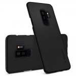 Spigen Thin Fit Case - качествен тънък матиран кейс за Samsung Galaxy S9 Plus (черен) 1