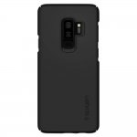 Spigen Thin Fit Case - качествен тънък матиран кейс за Samsung Galaxy S9 Plus (черен) 3