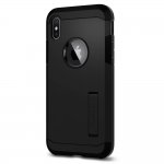 Spigen Tough Armor Case - хибриден кейс с най-висока степен на защита за iPhone XS, iPhone X (черен) 1