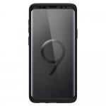 Spigen Thin Fit 360 - комплект тънък матиран кейс и стъклено защитно покритие за целия дисплей за Samsung Galaxy S9 (черен) 5