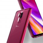 Verus Crystal Bumper Case - хибриден удароустойчив кейс за LG G7 (розов-прозрачен) 2