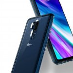 Verus Crystal Bumper Case - хибриден удароустойчив кейс за LG G7 (син-прозрачен) 2