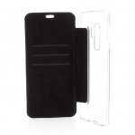 BMW M Collection Booktype Case - дизайнерски кожен калъф, тип портфейл за Samsung Galaxy S9 Plus (черен-син) 2