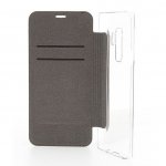 Guess Flower Desire Booktype Case - дизайнерски кожен калъф, тип портфейл за Samsung Galaxy S9 Plus (кафяв) 1