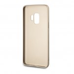 Guess Flower Desire Leather Hard Case - дизайнерски кожен кейс за Samsung Galaxy S9 (сив) 2