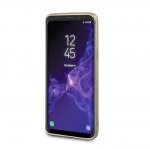 Guess Flower Desire Leather Hard Case - дизайнерски кожен кейс за Samsung Galaxy S9 (кафяв) 3