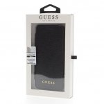 Guess Iridescent Book Case - дизайнерски кожен калъф, тип портфейл за Samsung Galaxy S9 (черен) 3