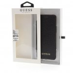 Guess Iridescent Book Case - дизайнерски кожен калъф, тип портфейл за Samsung Galaxy S9 (черен) 2