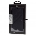Mercedes-Benz New Organic I Booktype Case - кожен калъф (естествена кожа), тип портфейл за Samsung Galaxy S9 Plus (тъмносин) 4