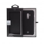 Mercedes-Benz Liquid Silicone Case - оригинален твърд силиконов кейс за Samsung Galaxy S9 Plus (черен) 2