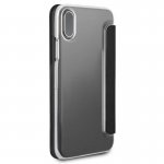 Mini Cooper Debossed Lines PU Leather Booktype Case - кожен калъф, тип портфейл за iPhone XS, iPhone X (черен) 7